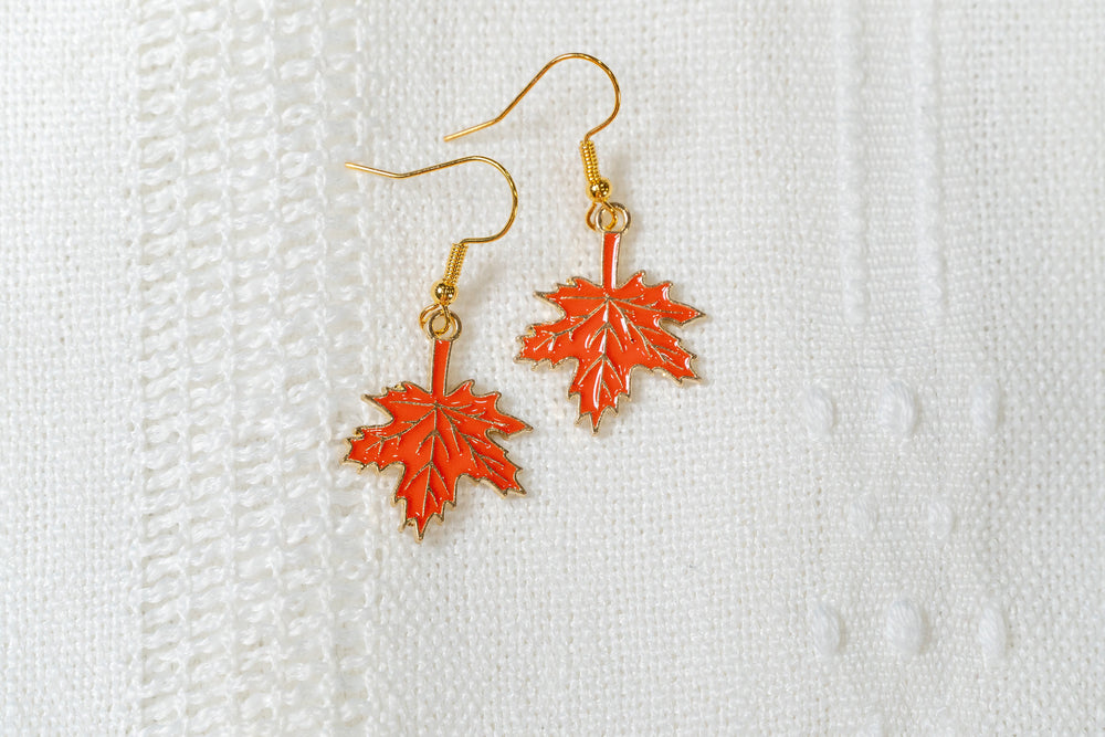 Maple leaf Earrings -Style 1