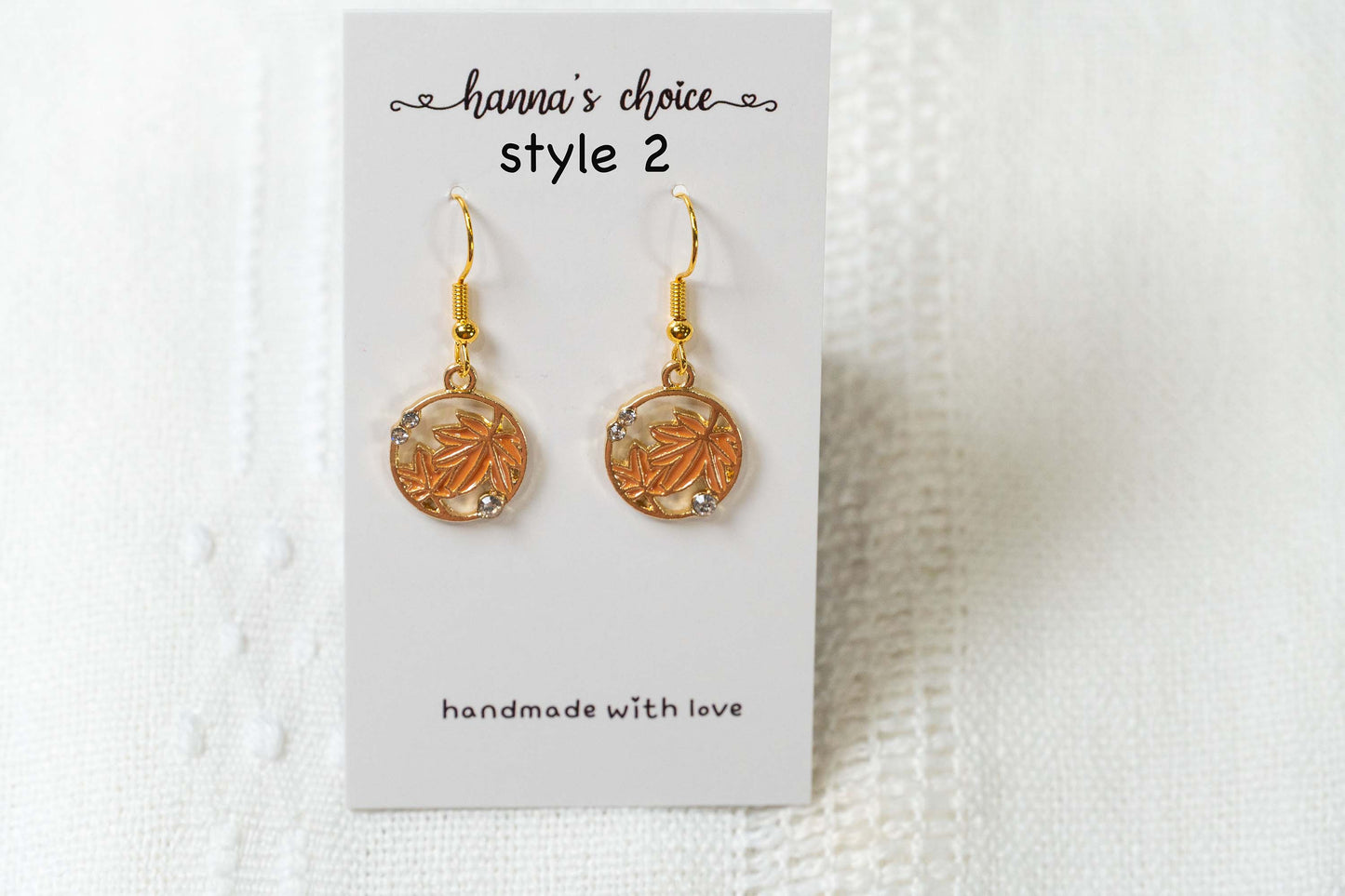 Maple leaf Earrings -Style 3