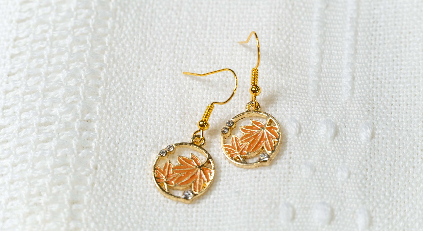 Maple leaf Earrings -Style 1