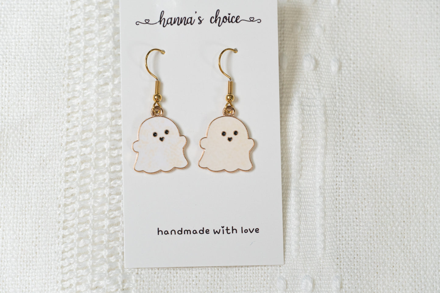 Halloween "White Ghost" Earrings