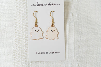 Halloween "White Ghost" Earrings