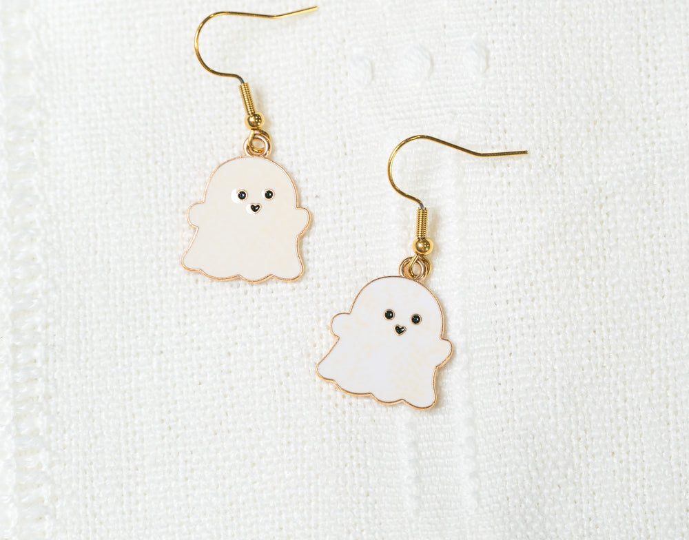 Halloween "White Ghost" Earrings