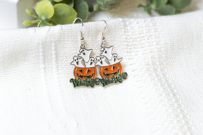 Halloween Jack O lantern "Wicked" Earrings